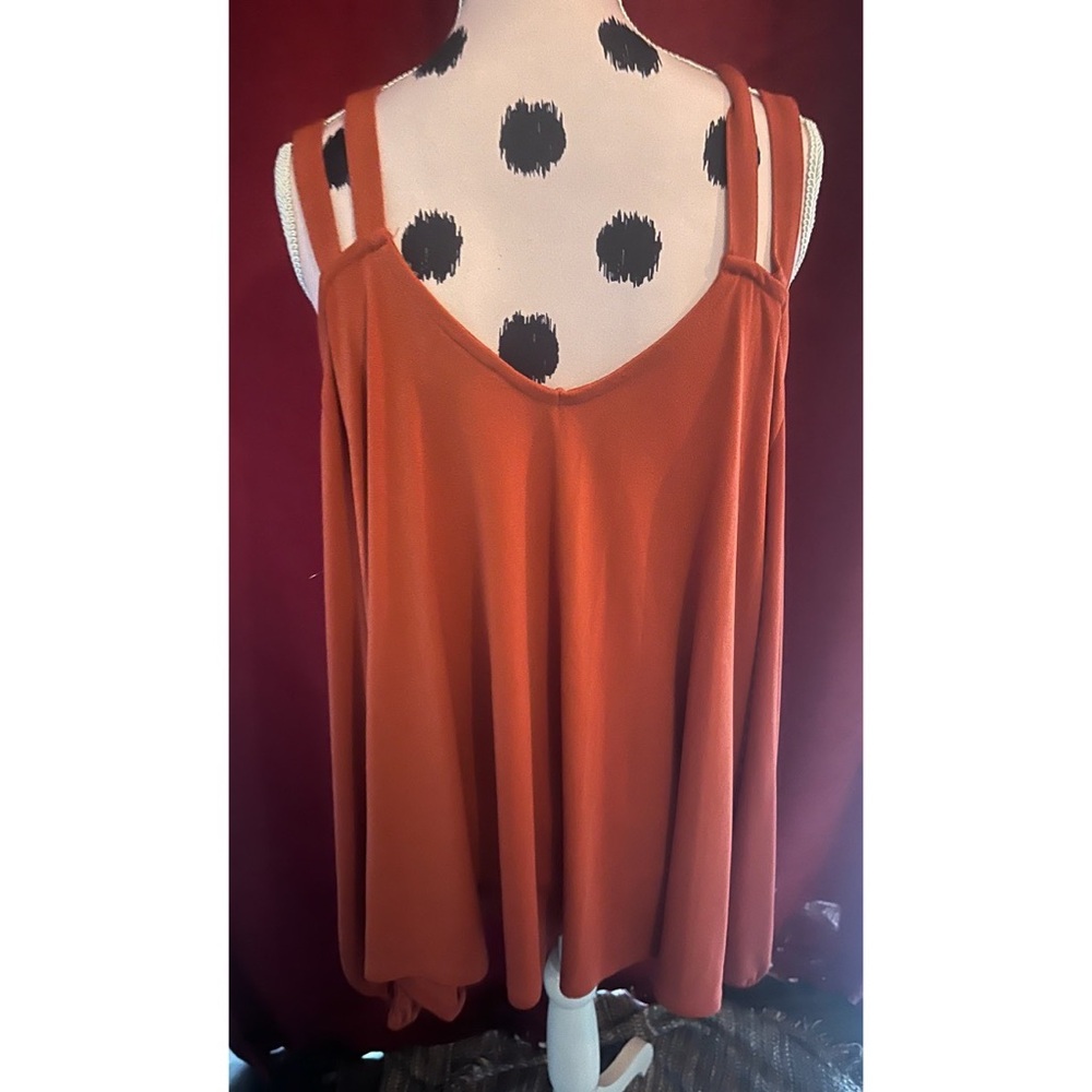 Torrid Cold Shoulder Orange Blouse